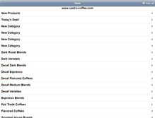 Tablet Screenshot of castro-coffee.com